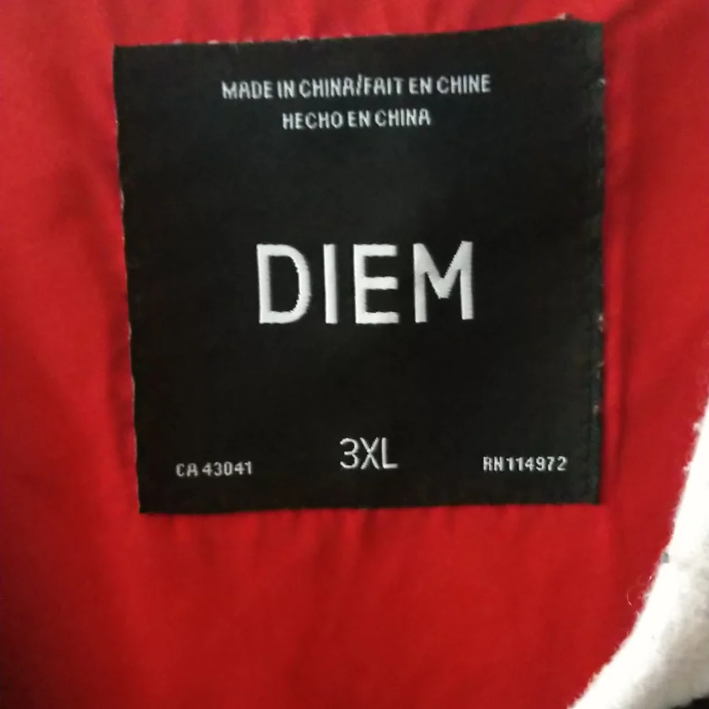 Diem Color Block Heavyweight Long Sleeve Lined Jacket 3XL - Picture 6 of 6